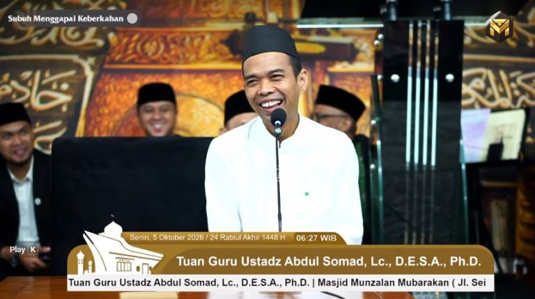 Subuh Menggapai Keberkahan Bersama UAS: Dari Pontianak, Gerakan Kebaikan Terus Mengalir